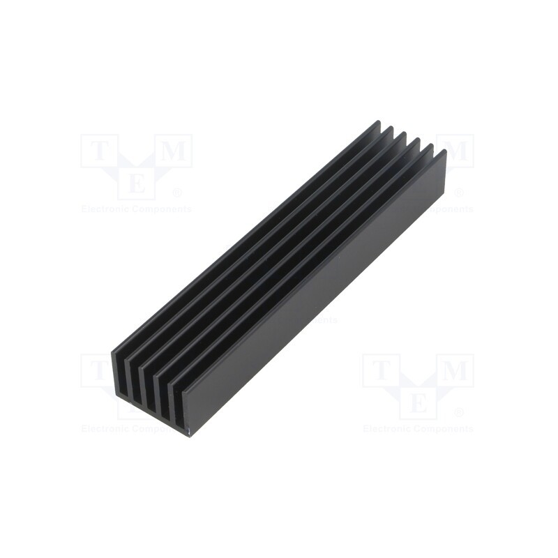 1 pcs x FISCHER ELEKTRONIK - SK 653 100 SA - Heatsink: extruded, grilled, black, L: 100mm, W: 21mm, H: 14mm