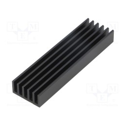 1 pcs x FISCHER ELEKTRONIK - SK 652 75 SA - Heatsink: extruded, grilled, black, L: 75mm, W: 21mm, H: 10mm, 20.8K/W