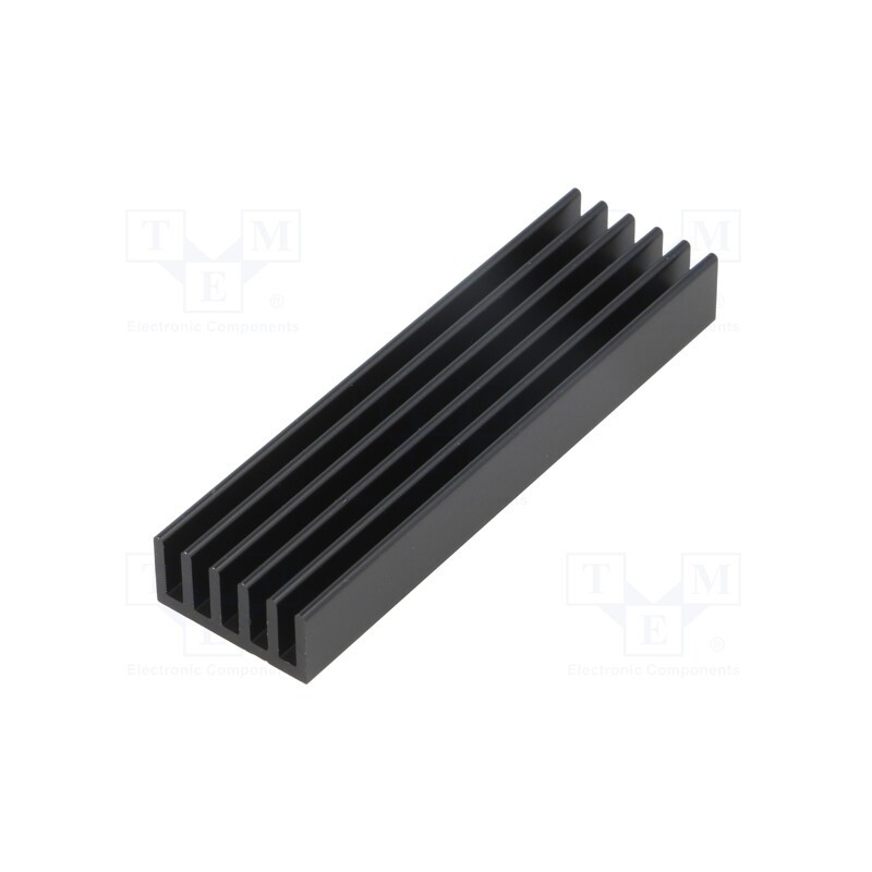 1 pcs x FISCHER ELEKTRONIK - SK 652 75 SA - Heatsink: extruded, grilled, black, L: 75mm, W: 21mm, H: 10mm, 20.8K/W