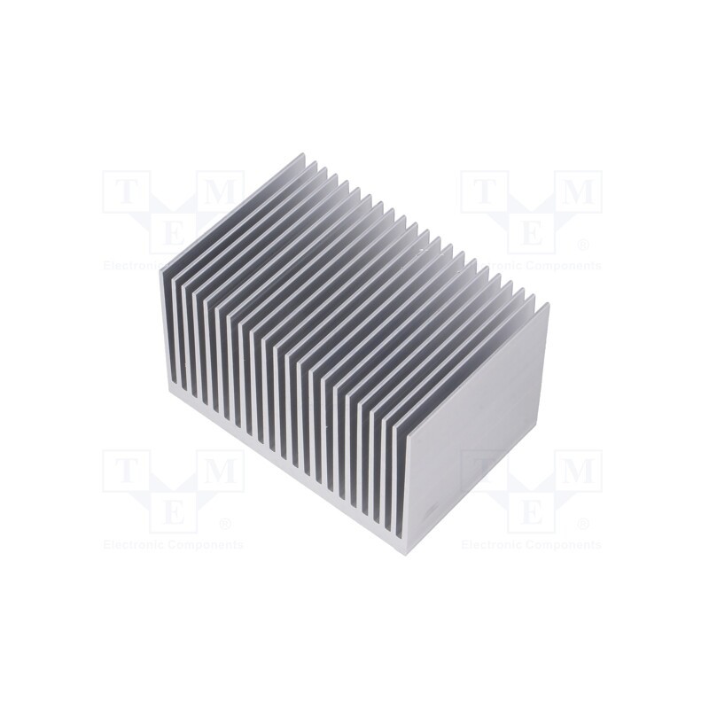 1 pcs x FISCHER ELEKTRONIK - SK 628 50 AL - Heatsink: extruded, grilled, natural, L: 50mm, W: 75mm, H: 45mm, raw