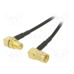 1 pcs x ONTECK - SMA-12-1.0 - Cable, 50Ω, 1m, RP-SMA female,SMA plug, black, angled