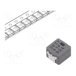 1 pcs x PANASONIC - ETQP4M3R3YFN - Inductor: wire, SMD, 3.3uH, 13.3A, 16.1mΩ, ±20%, 6.5x6x4.5mm, ETQP4M