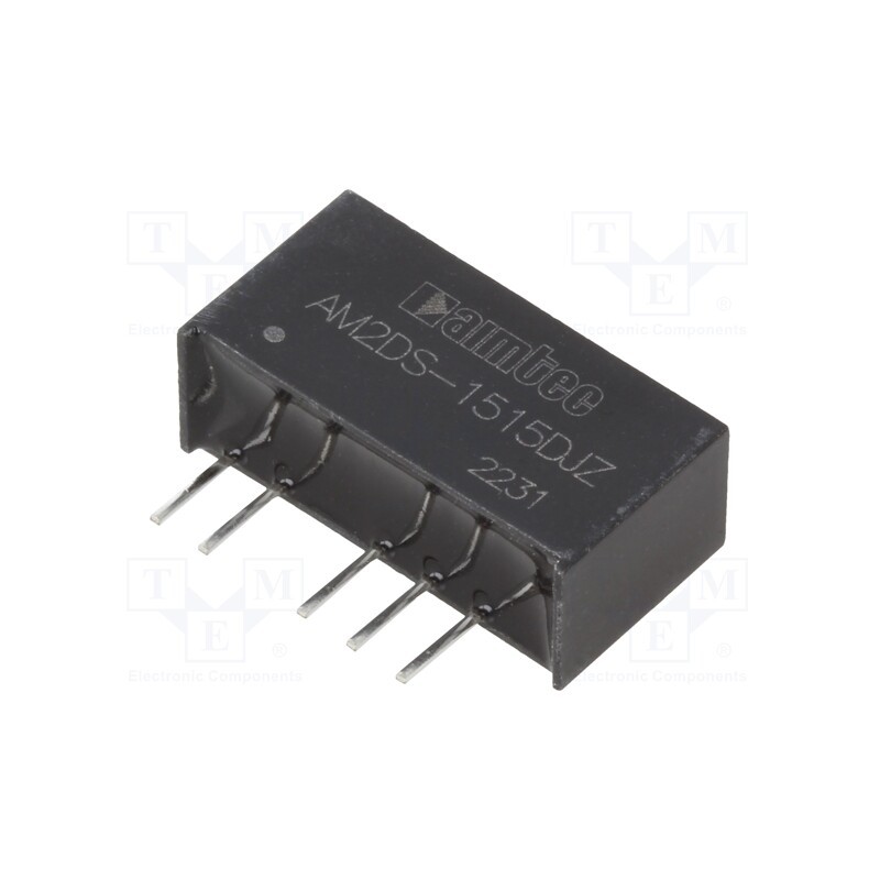 1 pcs x AIMTEC - AM2DS-1515DJZ - Converter: DC/DC, 2W, Uin: 13.5÷16.5V, Uout: 15VDC, Uout2: -15VDC