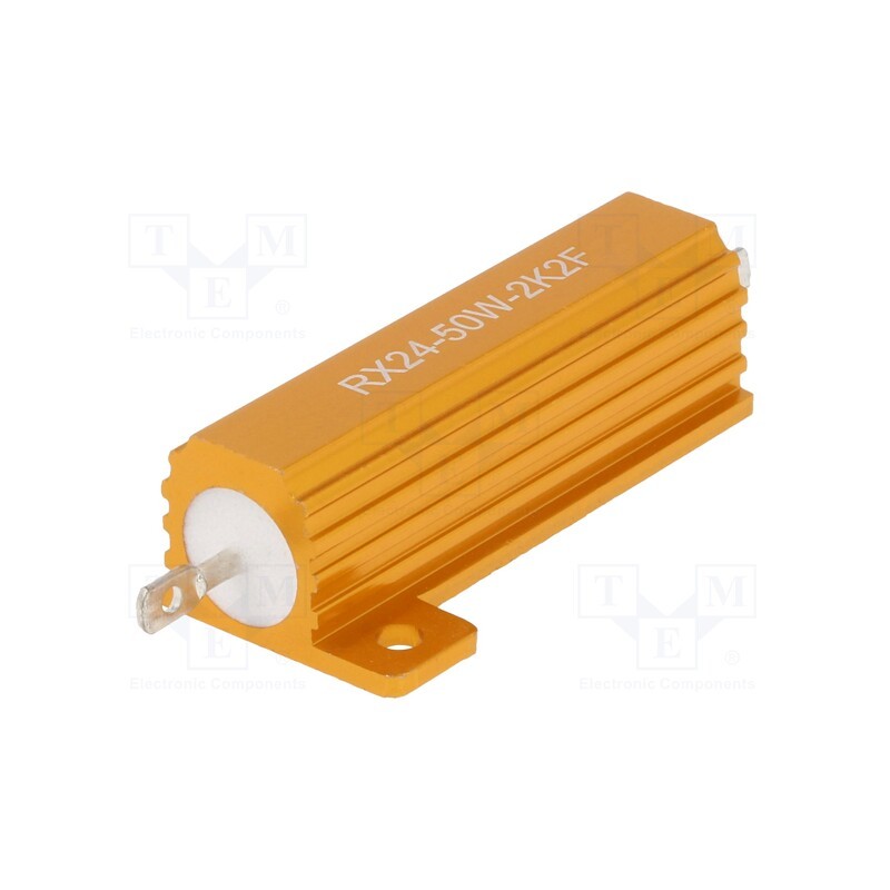 1 pcs x SR PASSIVES - AHP50W-2K2F - Resistor: wire-wound, with heatsink, 2.2kΩ, 50W, ±1%, 30ppm/°C