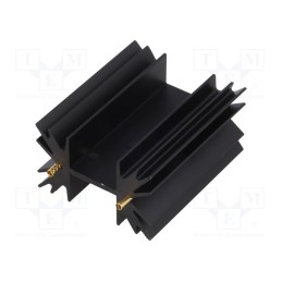 1 pcs x FISCHER ELEKTRONIK - SK129-50STC - Heatsink: extruded, TO220, black, L: 50.8mm, 5.3K/W, anodized
