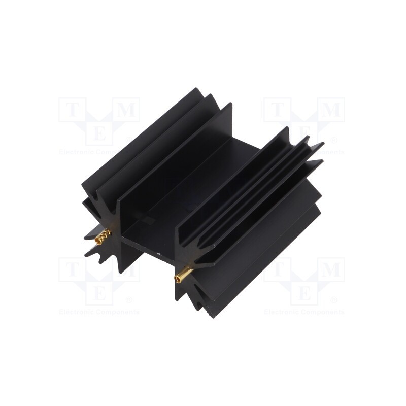 1 pcs x FISCHER ELEKTRONIK - SK129-50STC - Heatsink: extruded, TO220, black, L: 50.8mm, 5.3K/W, anodized