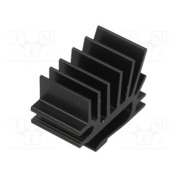 1 pcs x FISCHER ELEKTRONIK - SK 525 15 - Heatsink: extruded, grilled, TO220, black, L: 15mm, W: 19.4mm, H: 28mm