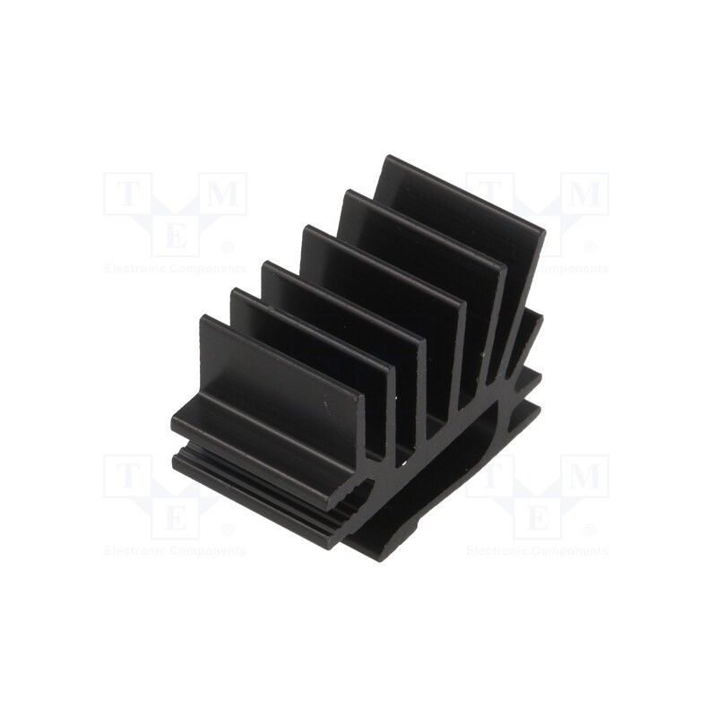1 pcs x FISCHER ELEKTRONIK - SK 525 15 - Heatsink: extruded, grilled, TO220, black, L: 15mm, W: 19.4mm, H: 28mm