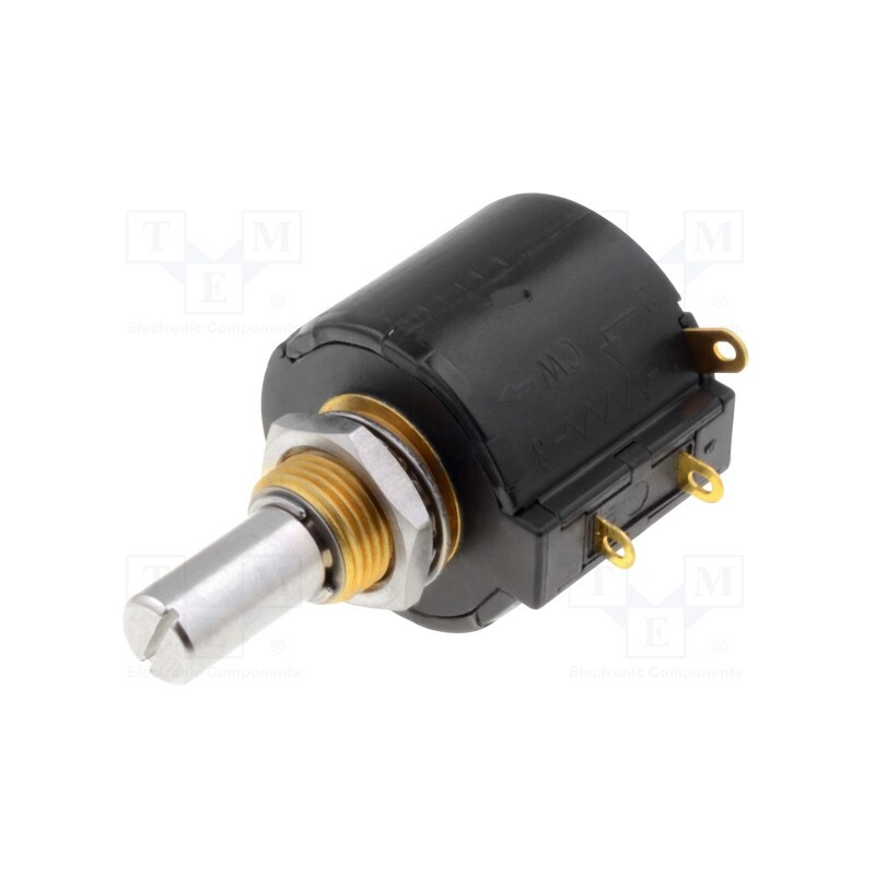 1 pcs x BOURNS - 3549S-1AA-103A - Potentiometer: shaft, multiturn, 10kΩ, 2W, ±3%, 6.35mm, linear, IP50