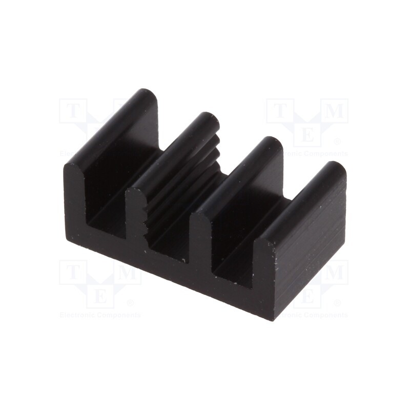 2 pcs x FISCHER ELEKTRONIK - ICKSMDM8SA - Heatsink: extruded, black, L: 8mm, W: 14mm, H: 6mm, 72K/W, aluminium
