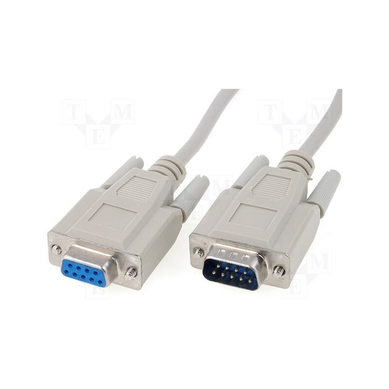 1 pcs x BQ CABLE - CAB-09GW/10 - Cable, D-Sub 9pin socket,D-Sub 9pin plug, Len: 10m, Øcable: 5mm