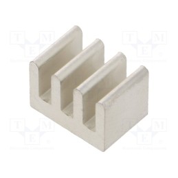 1 pcs x FISCHER ELEKTRONIK - ICK SMD H 08 MI - Heatsink: extruded, grilled, natural, L: 8mm, W: 11.8mm, H: 8mm, 33K/W