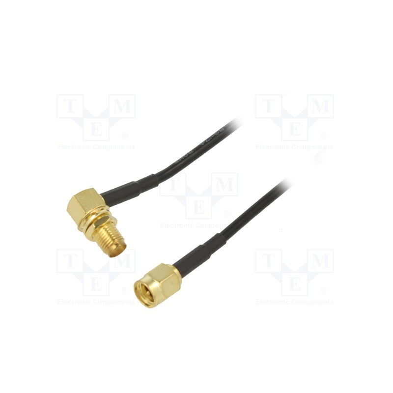 1 pcs x ONTECK - SMA-18-1.0 - Cable, 50Ω, 1m, SMA socket,SMA plug, black, angled,straight