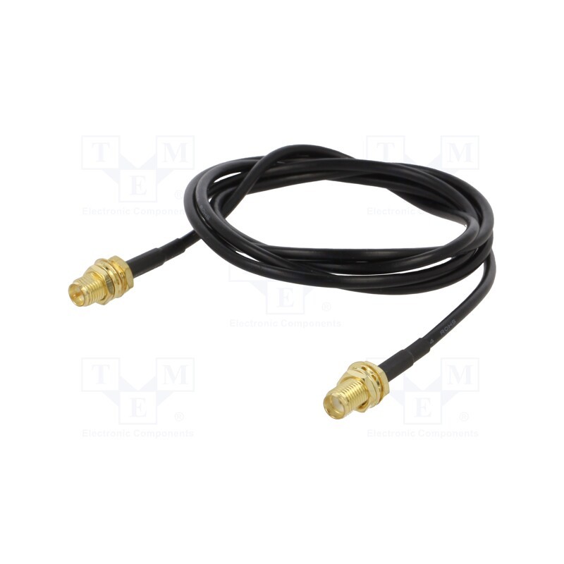 1 pcs x ONTECK - SMA-15-1.0 - Cable, 50Ω, 1m, RP-SMA female,SMA socket, black, straight