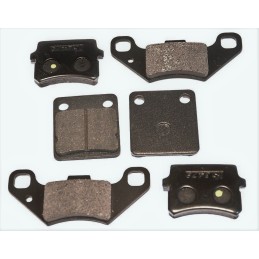 Brake pads front rear set atv quad bashan