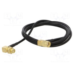 1 pcs x ONTECK - SMA-09-1.0 - Cable, 50Ω, 1m, RP-SMA male,SMA socket, black, angled