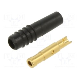 1 pcs x STu00c4UBLI - 22.2603-21 - Socket, 1mm banana, 6A, 30VAC, 60VDC, black, Plating: gold-plated