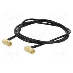 1 pcs x ONTECK - SMA-08-1.0 - Cable, 50Ω, 1m, RP-SMA male,SMA plug, black, angled