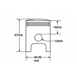 Peugeot Buxy piston 0 50 2 grinds