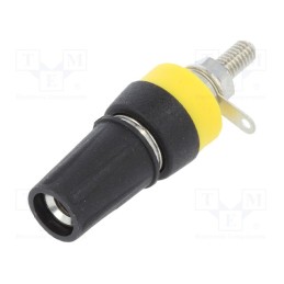 1 pcs x CLIFF - CL1575 - Socket, 4mm banana, 15A, 250VDC, L: 42mm, black, nickel plated