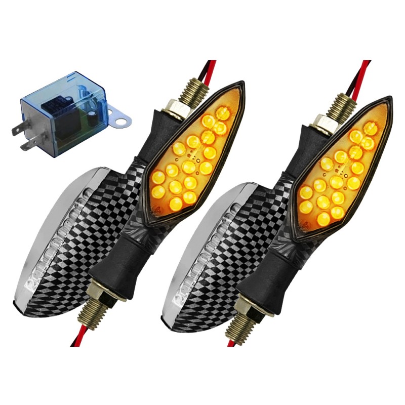Direction indicators, 16 LEDs, 4 pcs. interrupter
