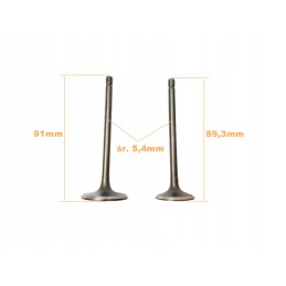 Intake and exhaust valve atv bashan 250 set