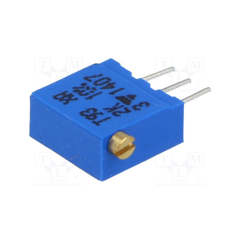 1 pcs x VISHAY - T93XA202KT20 - Potentiometer: mounting, multiturn, 2kΩ, 500mW, THT, ±10%, linear