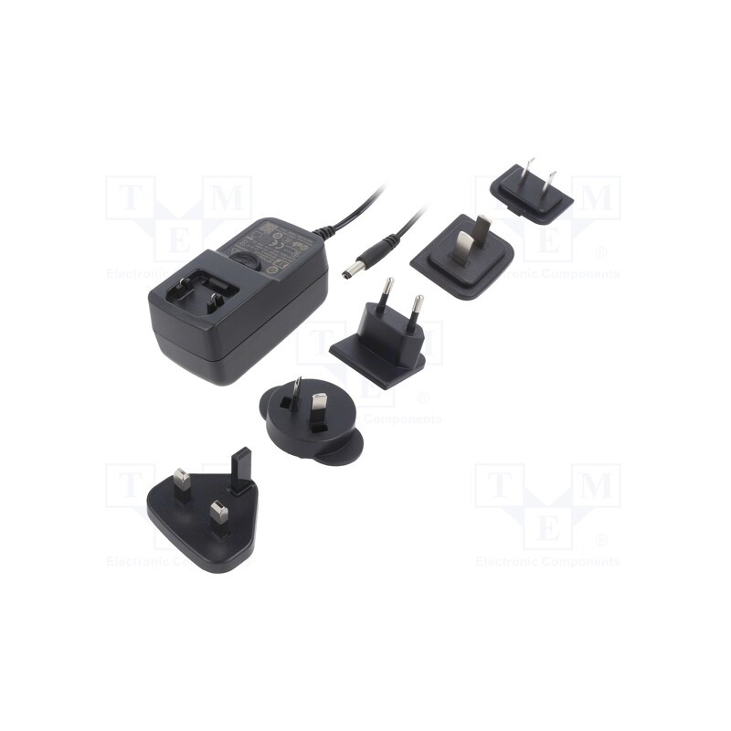 1 pcs x XP POWER - VER18US240-JA - Power supply: switched-mode, plug, 24VDC, 0.75A, 18W, Out: 5,5/2,1