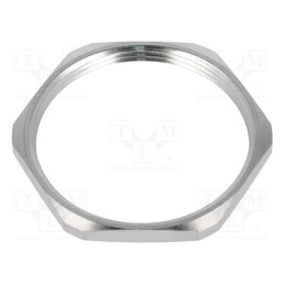 1 pcs x MOLEX - 93600-0103 7000.6962.0 - Nut, PG36, brass, nickel, Thk: 5mm, Spanner: 51mm, Thread: PG