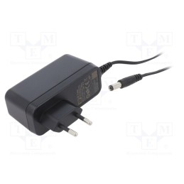 1 pcs x XP POWER - VEL24US150-EU-JA - Power supply: switched-mode, plug, 15VDC, 1.6A, 24W, Plug: EU, 85%