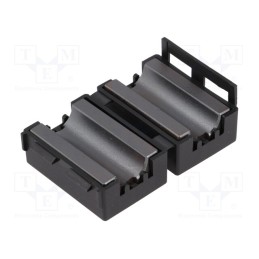 1 pcs x FERROCORE - FLF-100B - Ferrite: two-piece, on round cable, Ø: 10mm, 80Ω, A: 25.5mm, C: 10mm