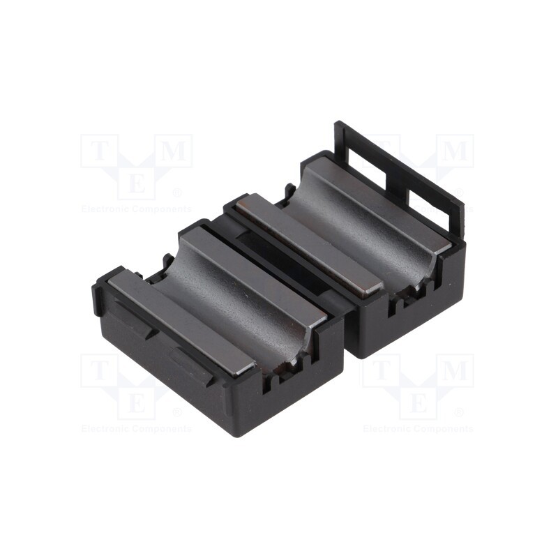 1 pcs x FERROCORE - FLF-100B - Ferrite: two-piece, on round cable, Ø: 10mm, 80Ω, A: 25.5mm, C: 10mm