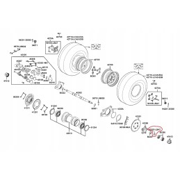 Kymco mxu maxxer 250 300 rear axle spacer