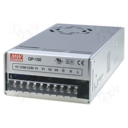 1 pcs x MEAN WELL - QP-150-B - Power supply: switched-mode, for building in,modular, 150W, 5VDC