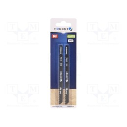 1 pcg x Hu00d6GERT TECHNIK - HT6D654-2 - Hacksaw blade, wood,jigsaw, 132mm, 6teeth/inch, 2pcs.