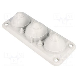 1 pcs x TRELLEBORG - 103577 - Multigate grommet, light grey, Holes no: 7, -40÷100°C, IP66,IP67
