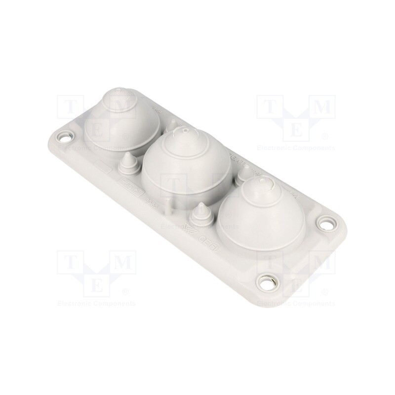 1 pcs x TRELLEBORG - 103577 - Multigate grommet, light grey, Holes no: 7, -40÷100°C, IP66,IP67