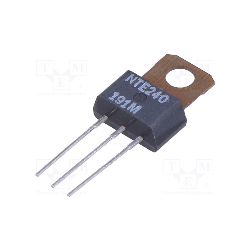 1 pcs x NTE Electronics - NTE240 - Transistor: PNP, bipolar, 300V, 0.5A, 10W, TO202N