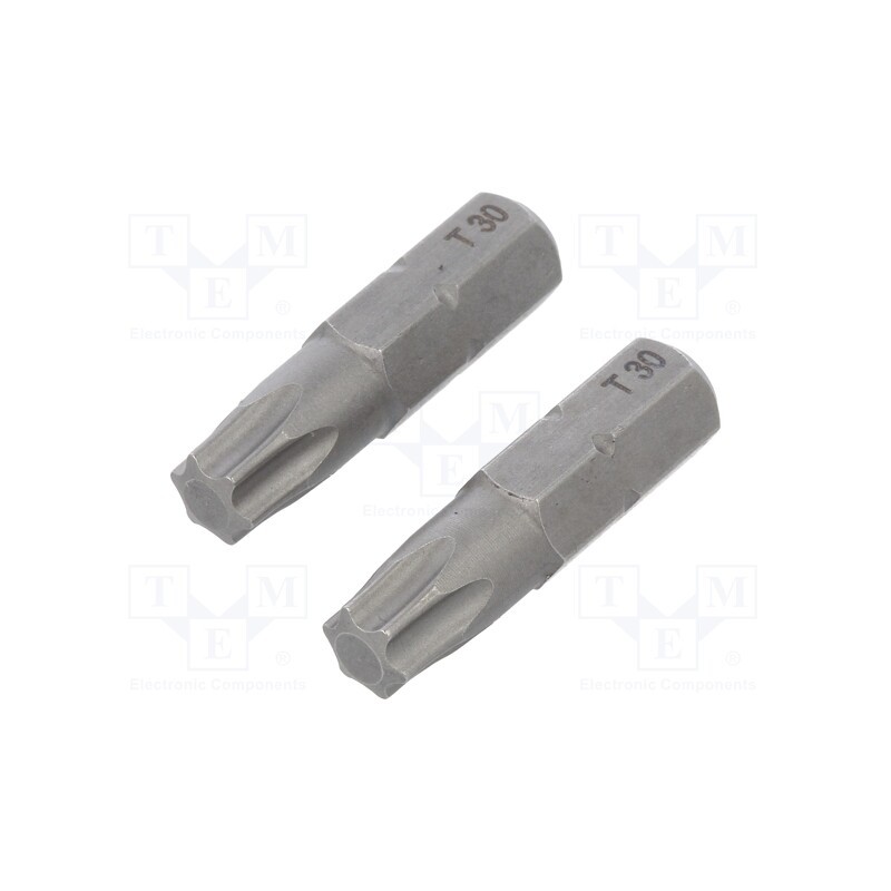1 set x WIHA - 8425 - Screwdriver bit, Torx®, TX30, Overall len: 25mm, 2pcs, STANDARD