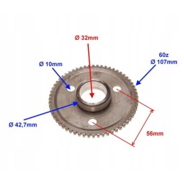 Atv quad shineray loncin 150 starter free wheel