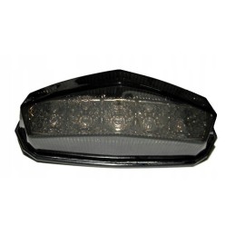 LED rear lamp, 3 cables, Derbi Senda, smoked shade