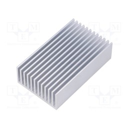 1 pcs x FISCHER ELEKTRONIK - SK 626 75 AL - Heatsink: extruded, grilled, natural, L: 75mm, W: 45mm, H: 22mm, raw