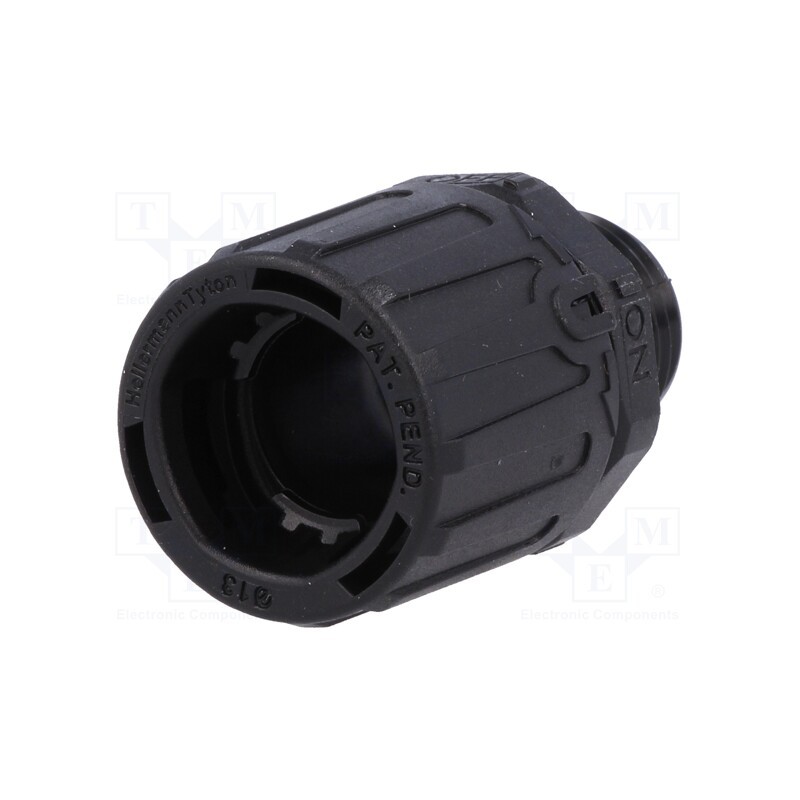 1 pcs x HELLERMANNTYTON - 166-21011 - Straight terminal connector, Thread: PG,outside, polyamide, IP66
