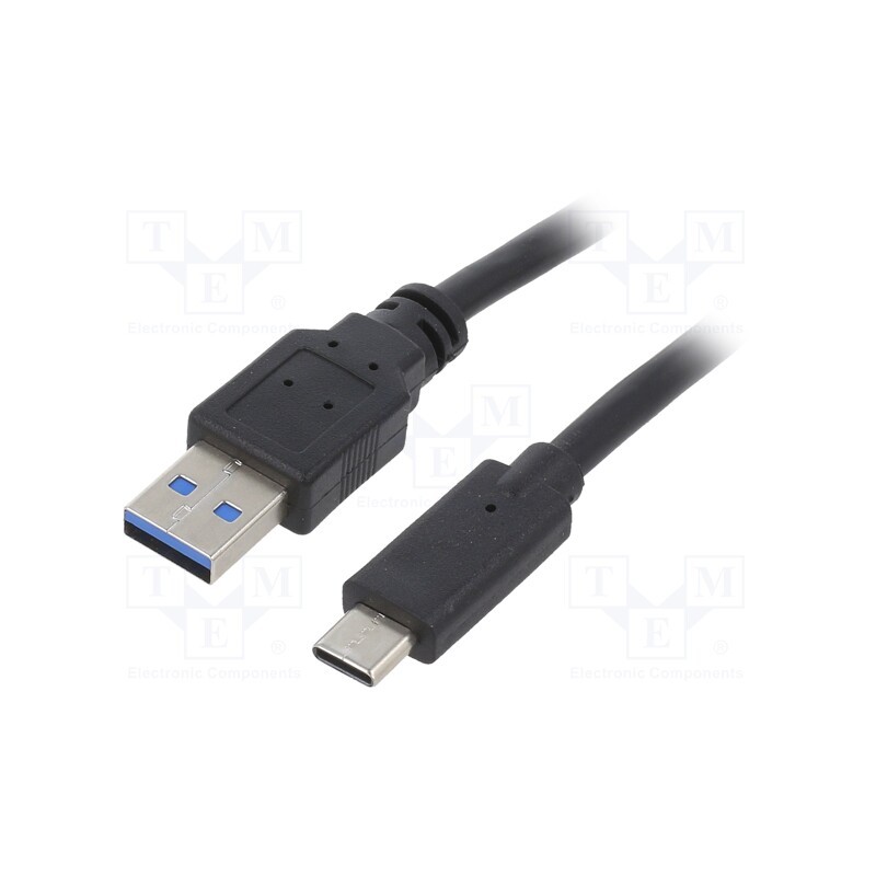 1 pcs x GEMBIRD - CCP-USB3-AMCM-10 - Cable, USB 3.0, USB A plug,USB C plug, gold-plated, 3m, black, PVC