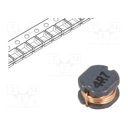 1 pcs x TRACO POWER - TCK-151 - Inductor: wire, SMD, 4.7uH, 150mΩ, -40÷125°C, ±20%, 3x3.5x2.1mm