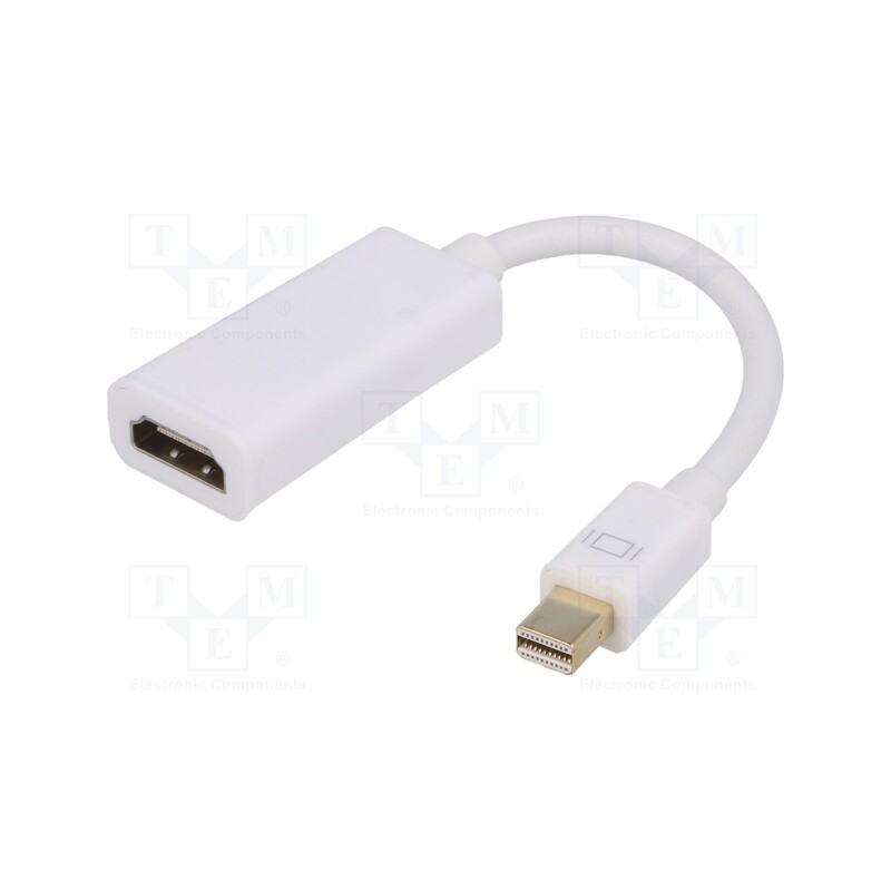 1 pcs x AKYGA - AK-AD-38 - Adapter, HDMI socket,mini DisplayPort plug, 0.15m, black