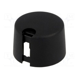 1 pcs x OKW - A1024649 - Knob, with pointer, plastic, Øshaft: 6mm, Ø24x16mm, black, push-in