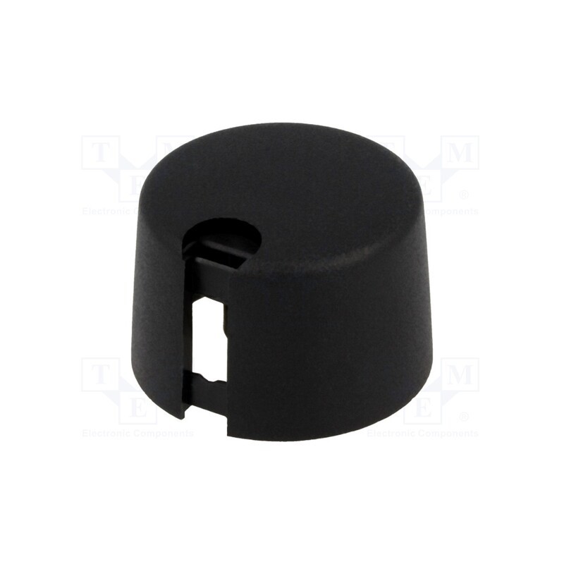 1 pcs x OKW - A1024649 - Knob, with pointer, plastic, Øshaft: 6mm, Ø24x16mm, black, push-in