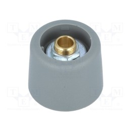 1 pcs x OKW - A3120638 - Knob, without pointer, polyamide, Øshaft: 6.35mm, Ø20x16mm, grey