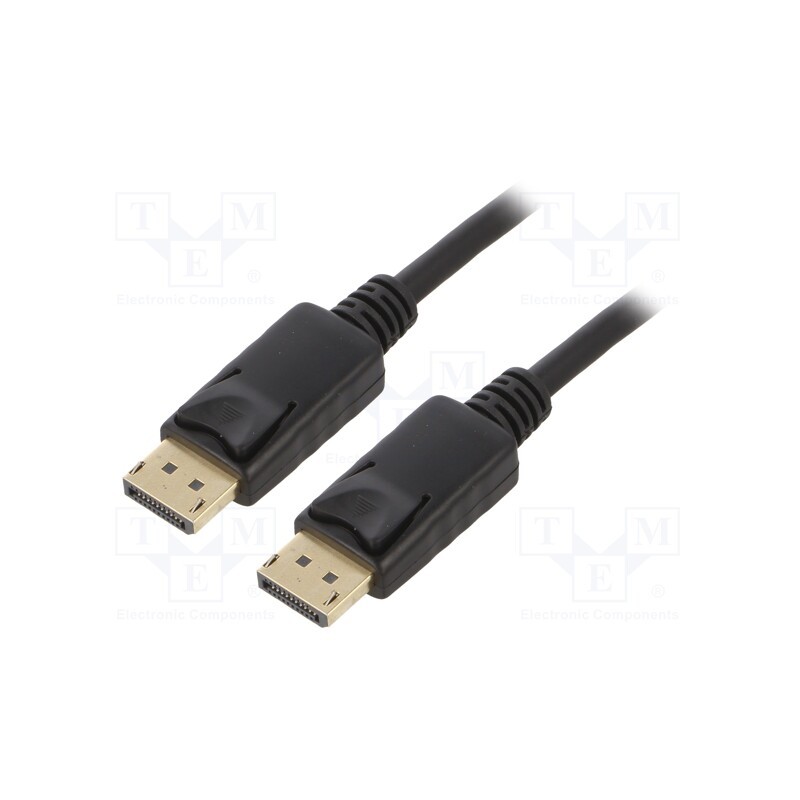 1 pcs x LOGILINK - CD0102 - Cable, DisplayPort 1.2,HDCP, DisplayPort plug,both sides, 3m